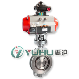 氣動硬密封蝶閥（對夾連接）