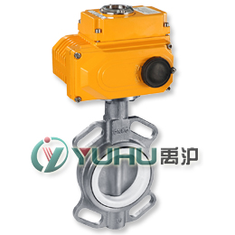 D971F電動(dòng)四氟密封蝶閥（對(duì)夾式）