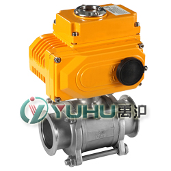 Q981F/PPL內(nèi)螺紋電動(dòng)球閥 （卡箍連接） 